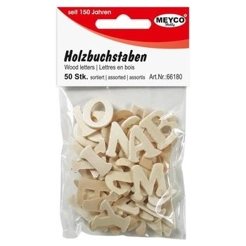 MEYCO Písmená z preglejky vo veľkosti 20 26mm