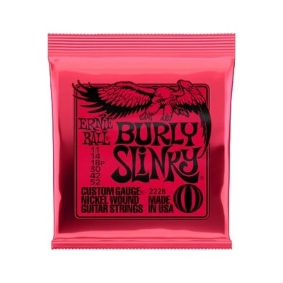 Ernie Ball Burly Slinky Nickelwound Electric Guitar Strings 11 - 52