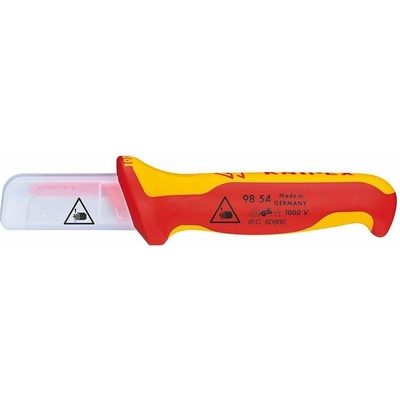 Noz KNIPEX 98 54, 190 mm, rovny, odizolovaci, na kable, VDE 1000V