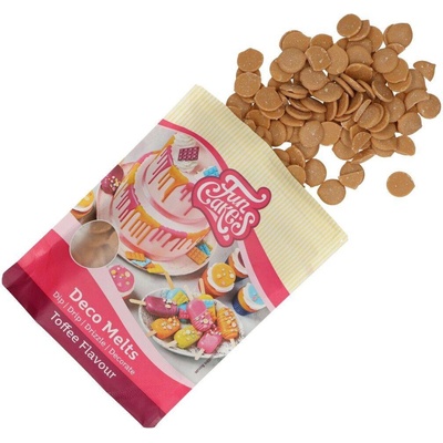 FunCakes Snadno rozpustná poleva v peckách Toffee 250 g