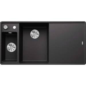 BLANCO Axia III 6 - Силгранитна мивка, 99х50 см, с контрол на оттичането и аксесоари, InFino, антрацит 524663 (524663) Мивка за вграждане