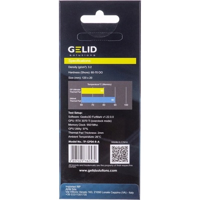 Gelid GP-ULTIMATE THERMAL PAD 120 x 20 x 0,5 mm TP-GP04-R-A