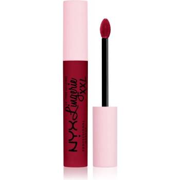 NYX Cosmetics Lip Lingerie XXL течно червило с матиращ завършек цвят 22 - Sizzlin 4ml