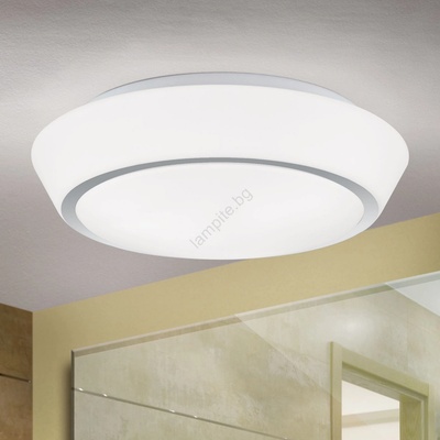 ORION - Бял таванен плафон за баня TENA 3xE27/60W/230V Ø 38 cm IP44 (OR0339)