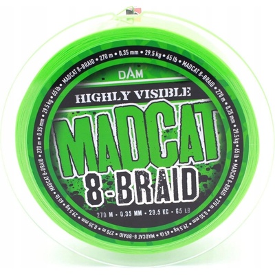 MADCAT Pletená Šnúra 8-Braid Zelená 270m 0,35mm 29,5kg