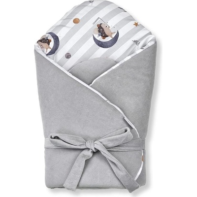 Klups Zavinovačka bez vyztužení s mašlí Velvet Moon Hedgehog grey