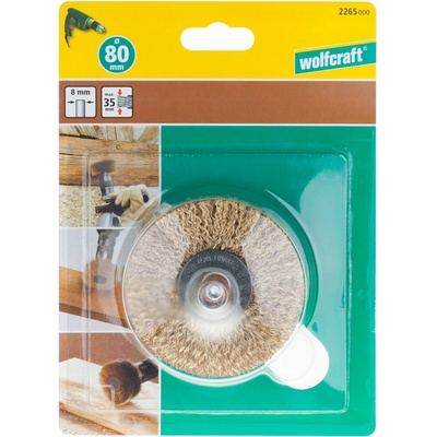 Wolfcraft kartáč na strukturování dřeva, pr. 80 mm 2265000