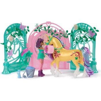 Spin Master Unicorn Academy Malá stajňa s jednorožcom meniacim farby