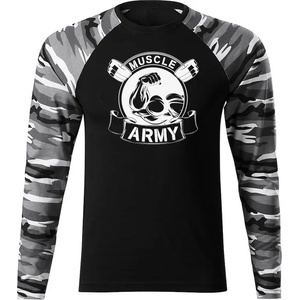 DRAGOWA FIT-T Тениска с дълъг ръкав Muscle Army Original, градски камуфлаж, 160 г/м2 (5631)