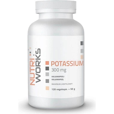 NutriWorks Potassium 300mg 120 kapsúl