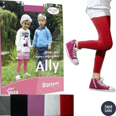 Legíny Darren ALLY z mikrovlákna Den šedá