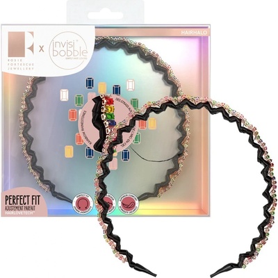 Invisibobble HAIRHALO Rosie Fortescue Trendy Treasure Nastavitelná čelenka do vlasů Barevná 1ks