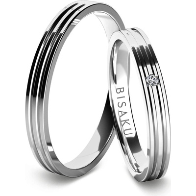 Bisaku Snubní Seamus BIS B0382515WG Stříbrná