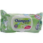  Champion бебешки мокри кърпи, Зелени, 120броя