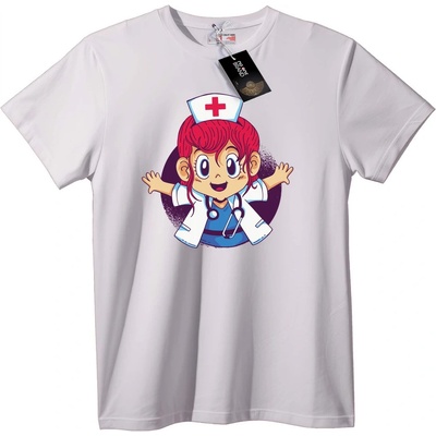 NOONEBRAND Тениска Медицинска Карикатура - XS, Black