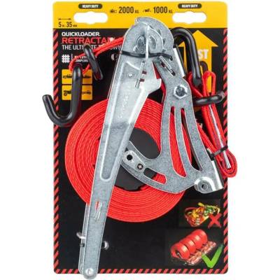 Quickloader Samonavíjecí popruh Retractable 2000 kg,5 m Dvojbalení