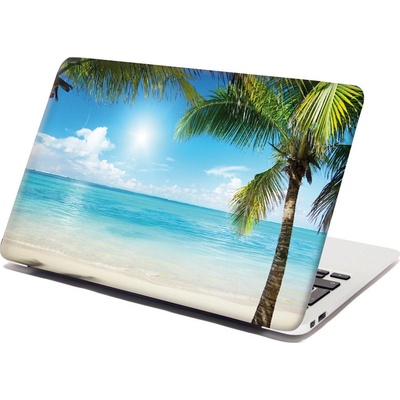 Sablio Samolepka na notebook Pláž s palmami - 29x20 cm