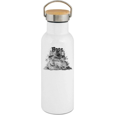 123TRIKO termoska Santa Boss, černý tisk 500 ml vtipné