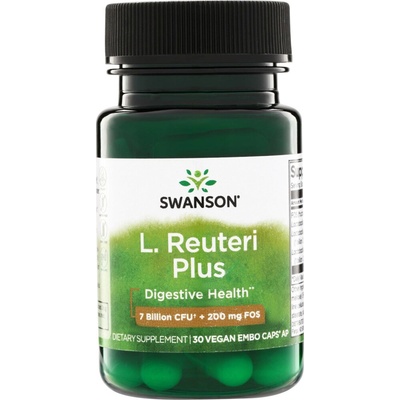 Swanson Probiotyk L. Reuteri Plus s L. Rhamnosus L. Acidophilus a FOS 30 kapslí