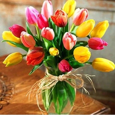 Gaira Diamantové maľovanie Tulipány D0787