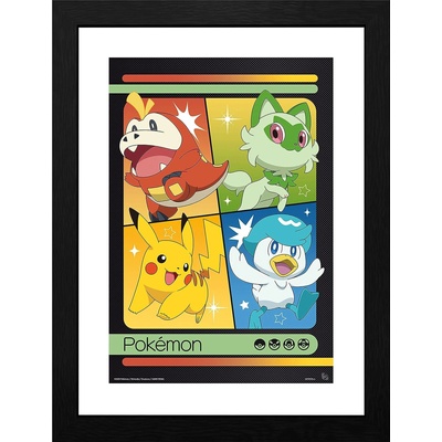 GB eye Плакат с рамка GB eye Games: Pokemon - Scarlet & Violet Starters (GBYDCO359)