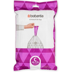 Brabantia Торбички за боклук Brabantia PerfectFit размер В 10-12 л 40 бр (137945)