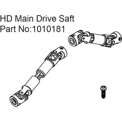 Absima AB240325 1010181 HD Main Drive Shaft EVO