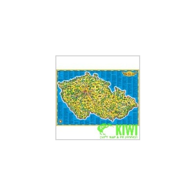 ZES vydavatelství nástěnná mapa ČR dětská 119x82 cm,lamino,lišta