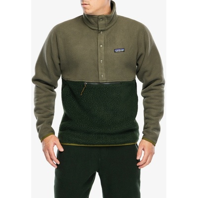 Patagonia Retro Pile 1/2 Snap Fleece mikina old growth green