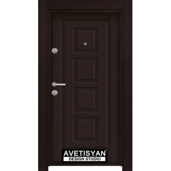 Image 1 of Haska Входна врата Outdoor Стар DC70 - орех (цена без монтаж)