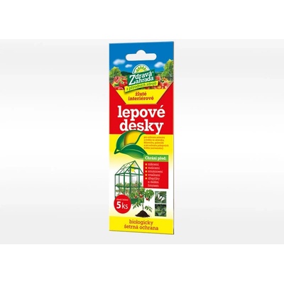 Lepové desky ZDRAVÁ ZAHRADA žluté na mšice 7,5x20cm 5ks