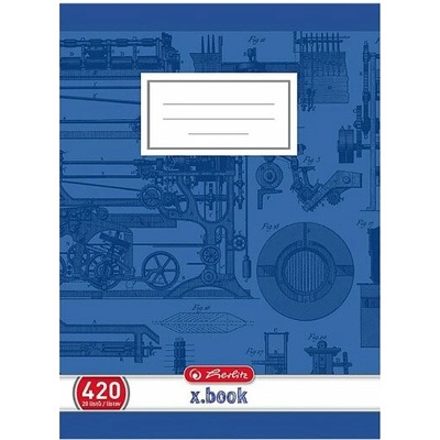 Herlitz Zošit 420 A4 čistý modrý