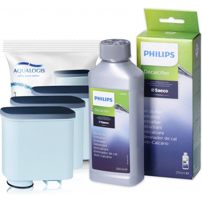 Philips Sada Aqualogis 3x filtry + 1x odvápňovač 250ml