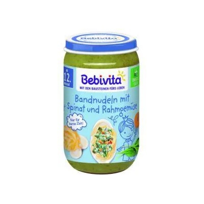 Bebivita Пюре Bebivita Паста със спанак, зеленчуци и сметана, 250гр, 4018852026815