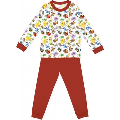 Darré dětské pyžamo Broučci červené