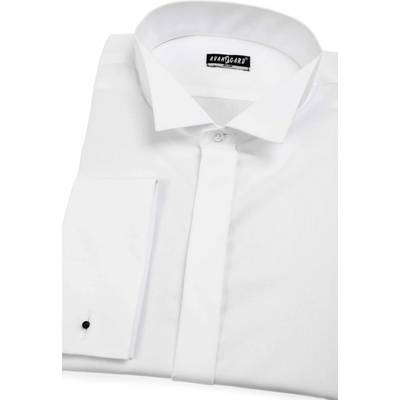 Pánska fraková košeľa slim non iron 182 biela