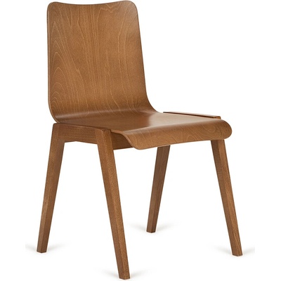 Paged Link A-2120 Seat Wood Back Wood buk morený / dyha