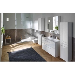Geberit Комплект стенен шкаф с мивка Geberit Selnova бял с 2 чекмеджета, 80 см (501.240.00.1)