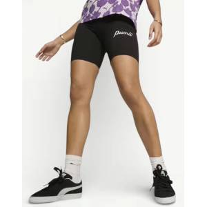 PUMA Essentials Script Biker Shorts Black - magazinko