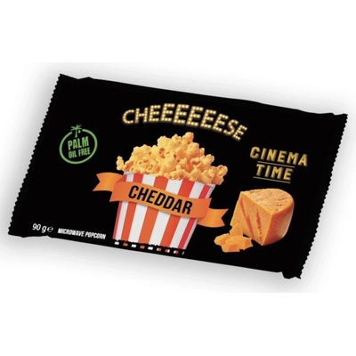 Cinema Time Mikrovlnný popcorn Cheeeeeese Cheddar 90 g