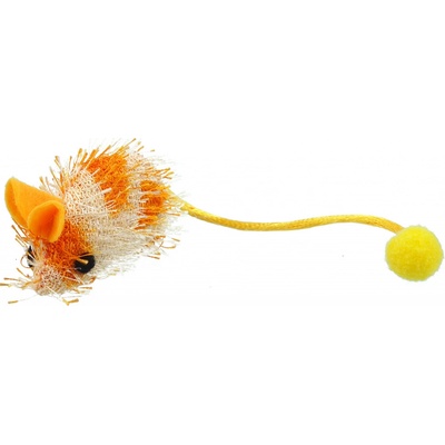 Magic Cat myška plyš / bavlna s catnipem 6 cm 60 ks