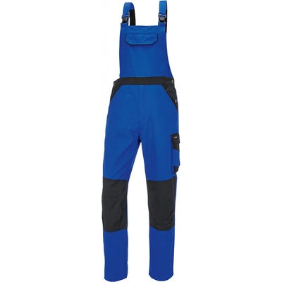 Parkside Pánské zateplené pracovní kalhoty s laclem modrá/černá
