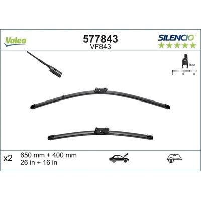 Valeo 650+400 mm 577843