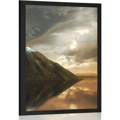 Plakát opuštěný ostrov - 20x30 silver