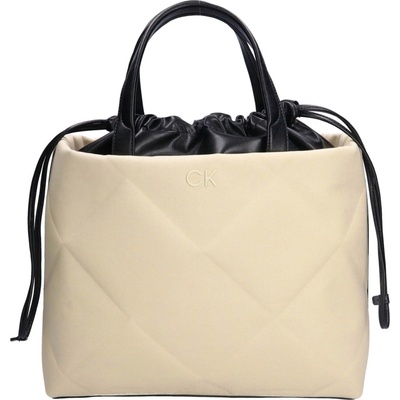 Calvin Klein dámská kabelka Canva béžovo-černá