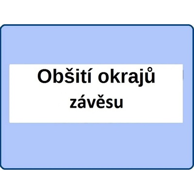 Obšití okrajů cena za 1m obšití okraje