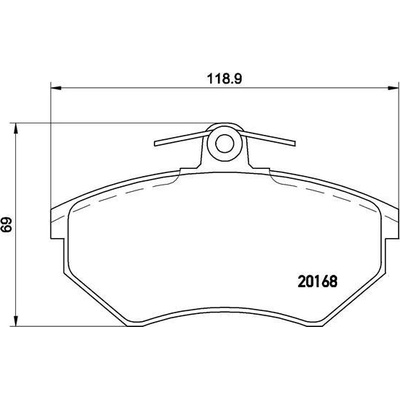 Sada brzdových platničiek kotúčovej brzdy BREMBO P 85 015