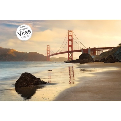 Komar XXL4-054 Vliesová fototapeta Golden Gate Bridge San Francisco most Zlatá brána 4 dílné rozměry 368 x 248 cm