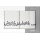 Eurofirany sada uterákov 30 x 50 cm + 50 x 90 cm + 70 x 140 cm krémová 3ks