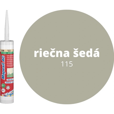 Mapesil AC 115 Sanitárny silikón 310 g riečna sivá
